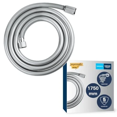 Abbildung von GROHE Vitalioflex Comfort, Duschschlauch (1750 mm, druckbeständig, knickfest, universaler Anschluss), chrom, 28745002