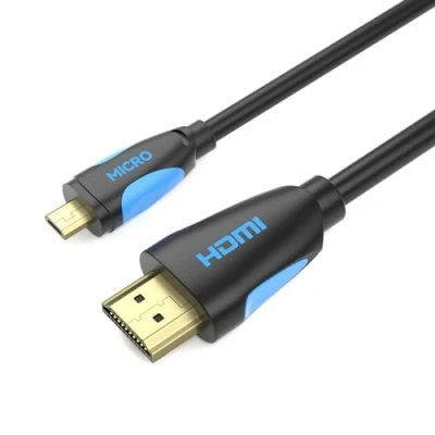 Abbildung von JAMEGA 5m Micro HDMI Kabel 2.0 4K Ultra HD 2160p / Full 1080p 3D ARC/CEC/HDR High Speed mit Ethernet kompatibel Raspberry Pi 4, Gopro, Lenovo, TV, PC, Notebook
