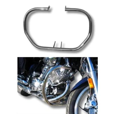 Abbildung von Klassischer Sturzbügel für XV 750/1100 Virago Robuster Motorschutz aus Edelstahl OH18N9 Motorrad Schutzbügel Heavy Duty