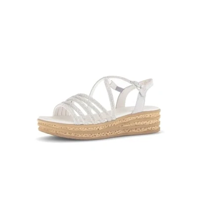 Abbildung von Gabor Keilsandalette, Damen, Größe: 40.5, Silber/light grey Schuhe
