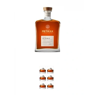 Abbildung von Metaxa PRIVATE RESERVE 0,7 Liter + TUMBLER (R10 0148) 6 x Gläser