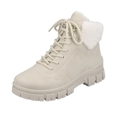 Abbildung von Rieker Z1101 Snowboot/Winterstiefel, Damen, Größe: 40, Beige Schuhe