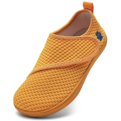 Abbildung von IceUnicorn Baby Barfußschuhe Lauflernschuhe Breite Kleinkind Jungen Mädchen Hausschuhe Kinder Barfussschuhe Sneaker Babyschuhe Anti Rutsch(Orange, 29EU Weit)
