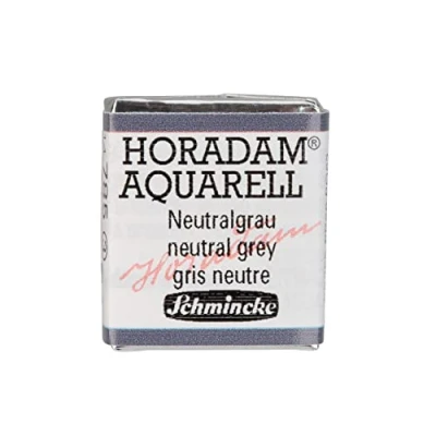Abbildung von Schmincke HORADAM® AQUARELL feinste Künstler Aquarellfarben, 785 Neutralgrau, 14 044, 1/2 Näpfchen