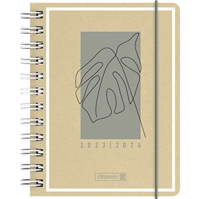 Abbildung von BRUNNEN Schülerkalender „Jungle Leaf“ 2023/2024 1 Seite = Tag A6 natur
