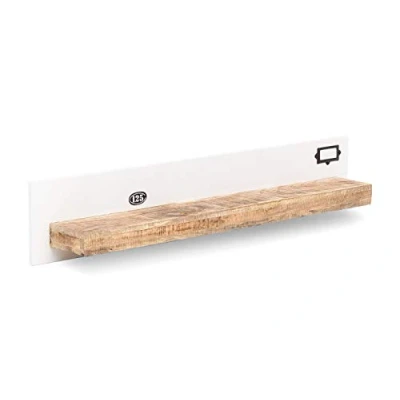 Abbildung von Woodkings® Wandboard Pune Mango Holz braun weiß rustikal Wandregal