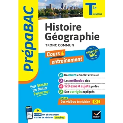 Abbildung von Prépabac Histoire Géographie Tle générale Bac 2025: cours, méthodes &amp; entraînement (programme de Terminale)
