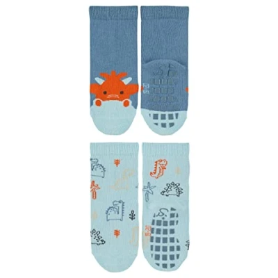 Abbildung von Sterntaler Baby Jungen Doppelpack Drache+Dinos ABS Söckchen, Mittelblau, 20