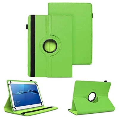Abbildung von NAUC Tablet Hülle kompatibel für Huawei MediaPad M3 M5 Lite 10 Tasche Schutzhülle Schutzcase Cover 360 Drehbar Case, Farben:Grün