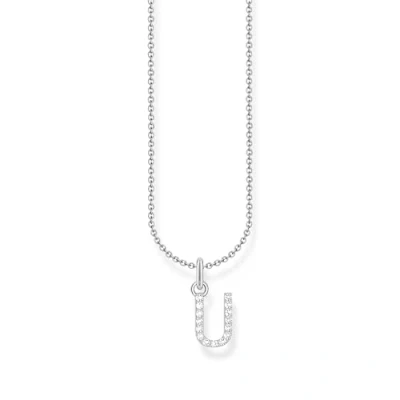 Abbildung von Thomas Sabo Kette mit Buchstaben Anhänger U 925 Sterlingsilber KE2260 051 14
