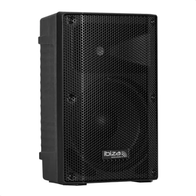 Abbildung von Ibiza XTK10 MKII Passiver 10&quot;/25cm SONO Lautsprecher 25mm Kompressionshochtöner Bassreflexsystem Griff und Räder Schwarz Parties, Events, Clubs, Konferenzen