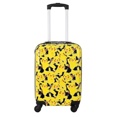 Abbildung von TOYBAGS Pokemon Kabinenkoffer 4 drehbare und multidirektionale Rollen, individuelle Doppelrollen, sehr robust, mit ausziehbarem Griff, 50 x 34 21 cm, bunt, Erweiterbarer Koffer Harter