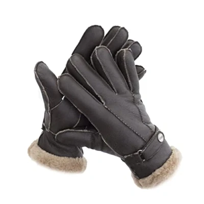 Abbildung von Reissner Lammfelle Fingerhandschuhe HDS FINGER2 NAP MOC L Merino Lammfell Nappa Leder Farbe mocca Größe