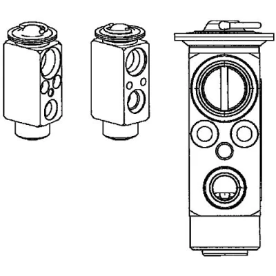 Abbildung von MAHLE ORIGINAL AVE 65 000P Expansionsventil mit Flansch, Schrauben OPEL: Zafira B