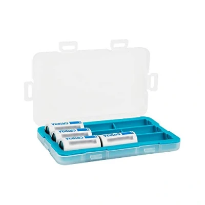 Abbildung von JJC Feuchtigkeitsfeste Batteriehülle für 9X CR123 / CR123A CR17345 16340 wiederaufladbare Batterie, Batterie Aufbewahrungsbox, Organizer