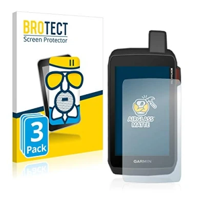 Abbildung von BROTECT Entspiegelungs Schutzglas für Garmin Montana 700i (3 Stück) Schutz Folie Panzerfolie Glas Matt [Extrem Kratzfest 9H, Anti Reflex]