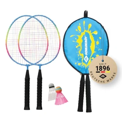 Abbildung von Schildkröt Federballschläger Kinder Federball Set Junior, mit 2 verkürzten Schlägern 45,5 cm und Federbälle