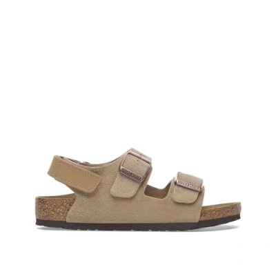 Abbildung von Birkenstock Milano Riemensandalette für Kinder, Größe: 32, Taupe Schuhe
