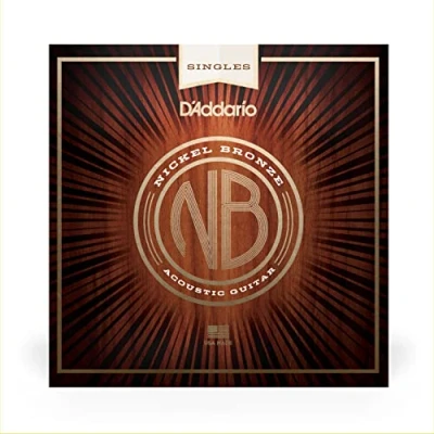 Abbildung von D&#039;Addario Einzelsaite für Akustikgitarre, Nickel Bronze umsponnen .024 gauge