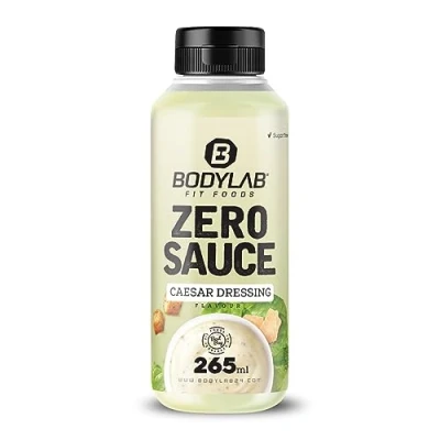 Abbildung von Bodylab24 Zero Sauce Caeser Dressing 265ml, kalorienarm, nur 3 9 kcal je 15g Portion, fett und zuckerreduziert, perfekt zum Verfeinern von Gerichten, als oder Dressing, ideal für jede Diät
