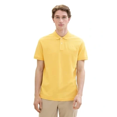 Abbildung von TOM TAILOR Herren Basic Piqué Poloshirt, sunny yellow, XL