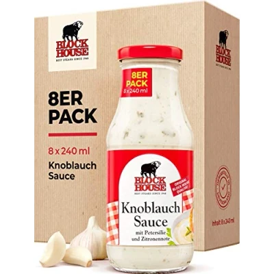 Abbildung von Block House Knoblauch Sauce, 8er Pack (8 x 240 ml)