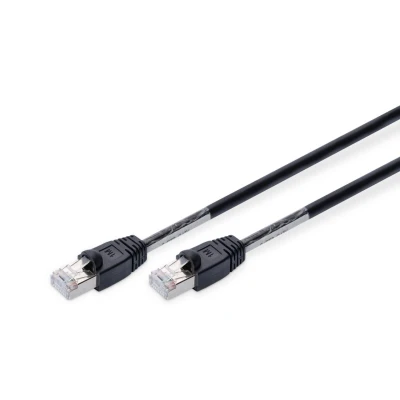 Abbildung von DIGITUS LAN Kabel Cat 6 10m Outdoor Netzwerkkabel S/FTP Geschirmt PoE+ &amp; RJ45 Kompatibel zu 6A Grau