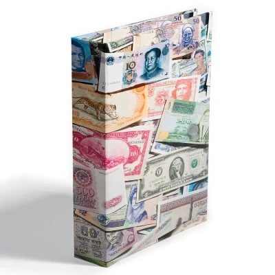 Abbildung von Leuchtturm, Bills Banknotes, Album (gebunden) für 600 Scheine geeignet, mit 100 Blätter Designdruck Abm: 245x300x60 mm. pro Stk.
