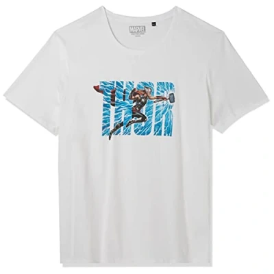 Abbildung von Marvel Herren Metlatmts005 T Shirt, weiß, M