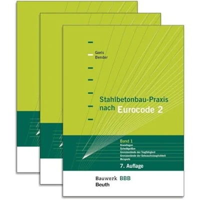 Abbildung von Stahlbetonbau Praxis nach Eurocode 2: Paket: Band 1: Grundlagen, Schnittgrößen, Grenzzustände der Tragfähigkeit, ... + 3: Tragwerksplanung (Bauwerk)