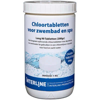 Abbildung von Interline Chlortabletten Long90 200 Gramm/1 kg