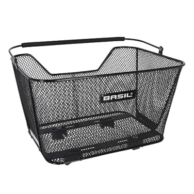 Abbildung von Fahrradkorb Für Hinten Basil Lesto Mit WSL System 32 X 41 25 Cm Schwarz