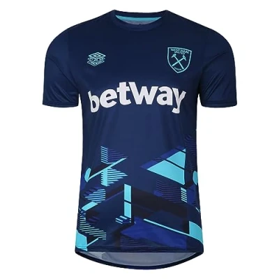 Abbildung von Umbro Herren 98665U Jersey, MFP Brilliant White/New Claret/Cerulean, S