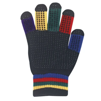 Abbildung von Covalliero Reithandschuhe Magic Grippy für Kinder Bunt
