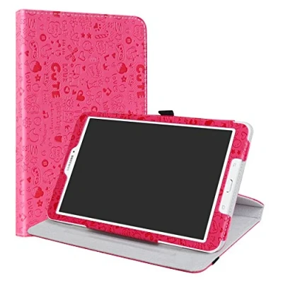 Abbildung von LiuShan Samsung Galaxy Tab E 9.6 Rotary hülle, 360rotierenden Drehbares Standfunktion hülle mit Schöne Muster für T560N / T561N 24,3 cm (9,6 Zoll) Android Tablet,Pink