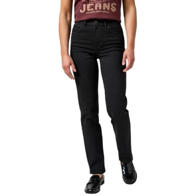 Abbildung von Wrangler Jeans Straight Leg, Damen, Größe: 28x30, Drainpipe