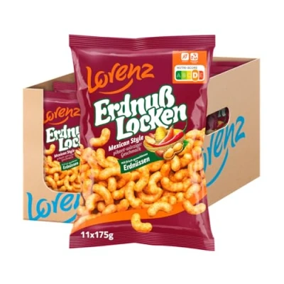 Abbildung von Lorenz Snack World ErdnußLocken Mexican, 11er Pack (11 x 175 g)