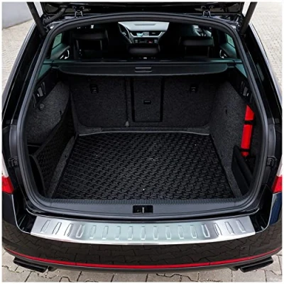 Abbildung von tuning art 967 Edelstahl Ladekantenschutz passend für Skoda Octavia 3 NUR RS Kombi 2013 2020, Farbe:Silber