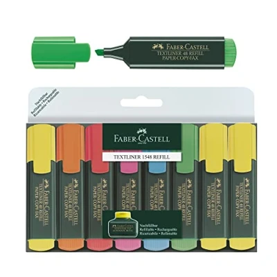 Abbildung von Faber Castell Marker 6+2 Textmarker Textliner 48