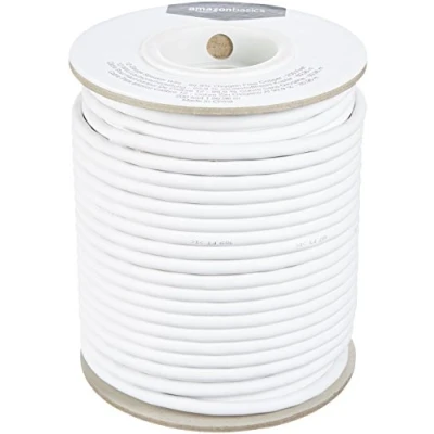 Abbildung von Amazon Basics Lautsprecherkabel, 12 AWG (2,05 mm), 99,9 % sauerstofffreies Kupfer, 61 m, Weiß