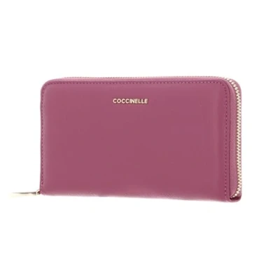 Abbildung von COCCINELLE Geldbörse Metallic Soft, aus echtem Leder
