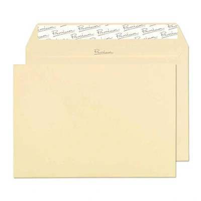 Abbildung von Blake Premium Business 51455 Briefumschläge Haftklebung Vellum Wove C5 162 x 229 mm 120 g/m² 50 Stück