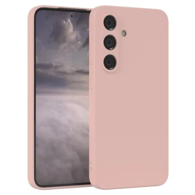 Abbildung von EAZY Case Silikonhülle für Galaxy S24 FE Hülle Silikon weich stoßfeste Handyhülle Schutzhülle mit Kameraschutz Dünn Premium Schutz Cover TPU Phone Bumper in Pastell Rosa