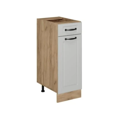 Abbildung von Vicco Küchenunterschrank R Line, Weiß Landhaus, 30 cm ohne Arbeitsplatte