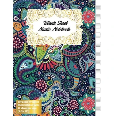 Abbildung von Music Composition Notebook: blank sheet loose leaf/Music Manuscript Paper / Staff Musicians Notebook [ Book Bound (Perfect Binding) * 12 ... (Composition Books Paper)