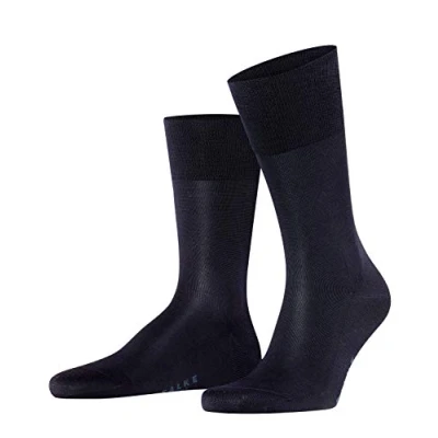 Abbildung von FALKE Herren Socken Tiago M SO Baumwolle einfarbig 1 Paar, Blau (Dark Navy 6370), 47 48