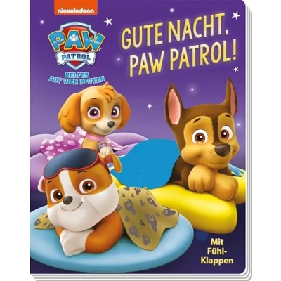 Abbildung von PAW Patrol: Gute Nacht, Patrol!: Pappbilderbuch mit textilen Klappen