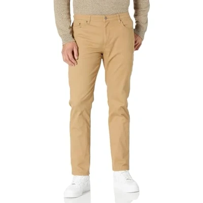 Abbildung von Amazon Essentials Herren 5 Pocket Stretch Twillhose, Sportlich Geschnitten (erhältlich in Big &amp; Tall), Dunkles Khakibraun, 36W / 31L