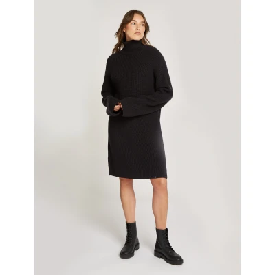 Abbildung von Calvin Klein Jeans Strickkleid, Damen, Größe: Small, Black