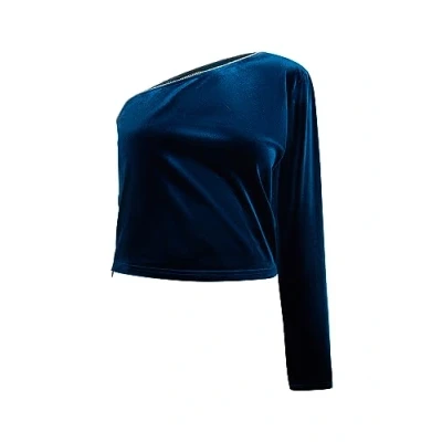 Abbildung von Sookie Damen One Shoulder Top 19129176 SO01, BLAU, L